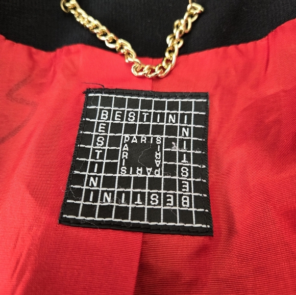 BESTINI PARIS Black Embroidered Blazer. Size 3 - Picture 9 of 13